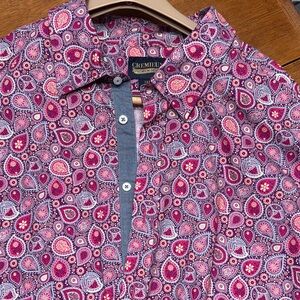 Daniel Cremieux Pink and Blue Casual Button Down Shirt